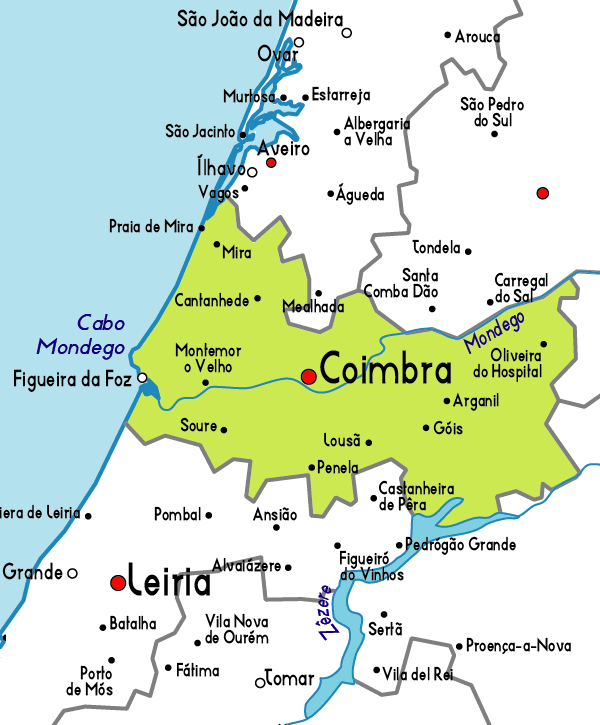 Map of Coimbra