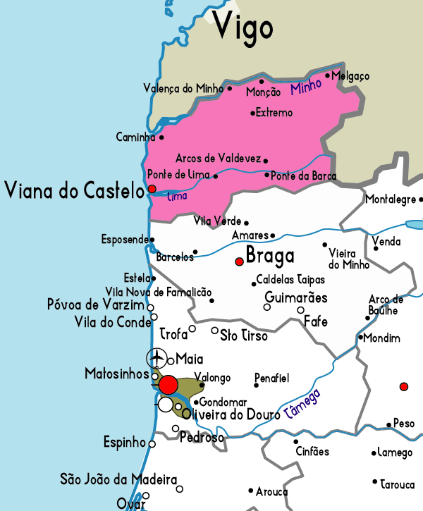 Map of Viana do Castelo