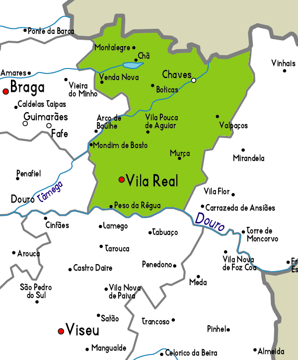 Map of Vila Real
