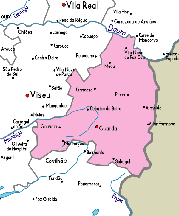 Map of Guarda